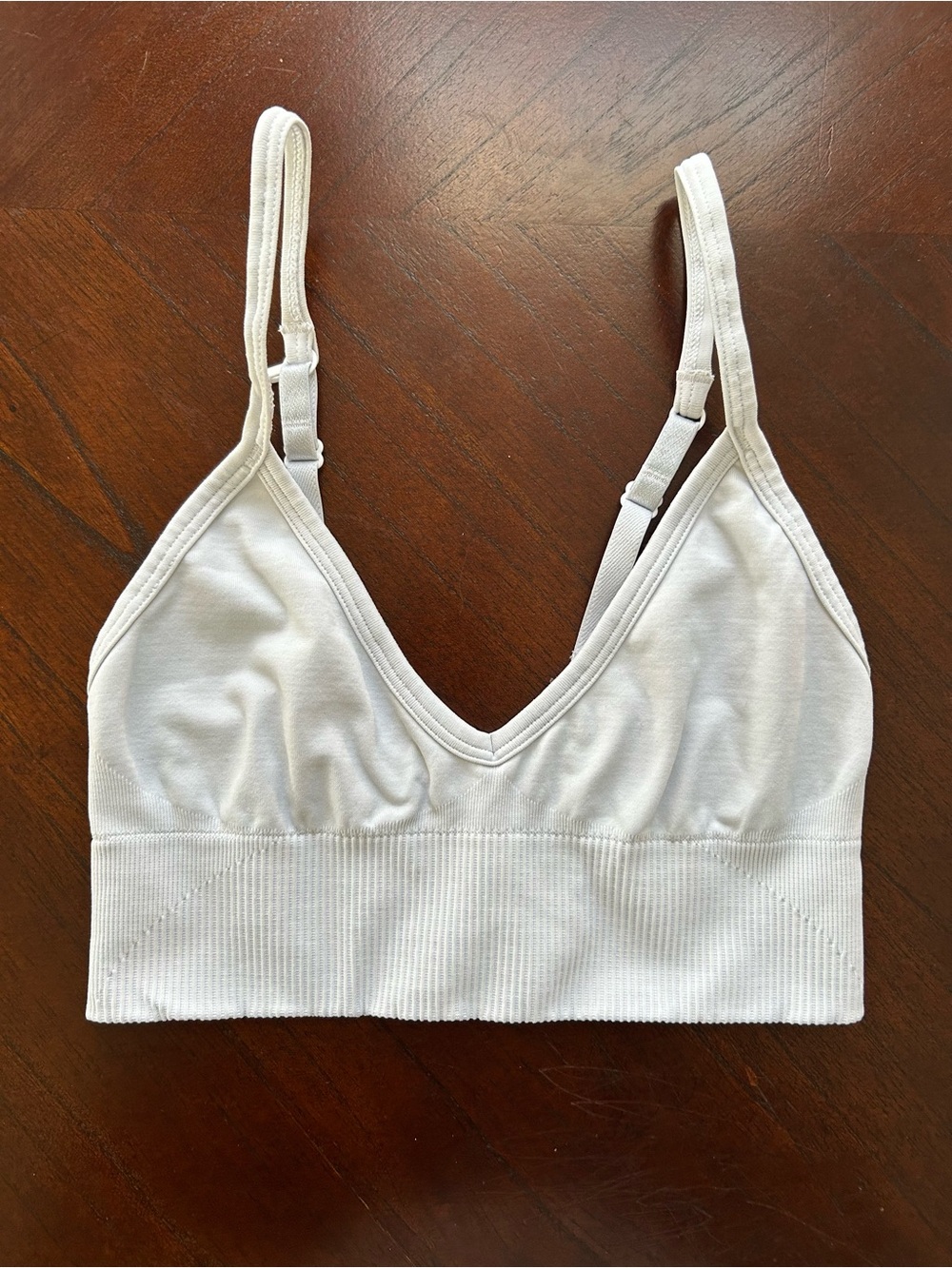 lululemon athletica white Ribbed Bralette size 2